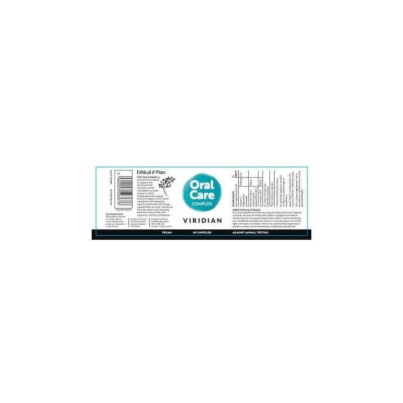 Viridian - Oral Care Complex - 60 Caps | Contributes