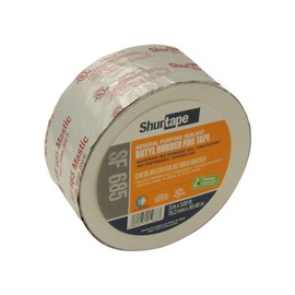 Shurtape SF-685/SI3100-1ROLL SF-685 ShurMASTIC Butyl Rubber Foil Tape: 3" x 100 ft, Silver