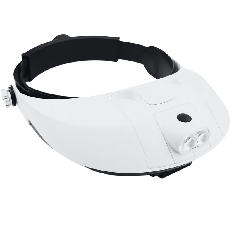 HAWK OPTICALS Illuminated Head Magnifier with Adjustable Strap|| 5 Lens