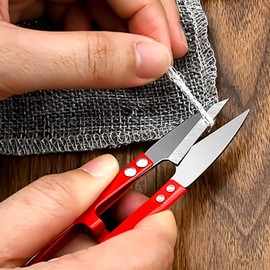 Thread Snips Yarn Cutter Scissors - 6 Pack Small Sewing Cutting Scissors 12.5CM Trimming Clippers for Embroidery Sewing Crafting Daily Use(Color Random)