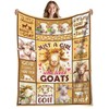 REETOOK Just A Girl Who Loves Goats Blanket for Women,