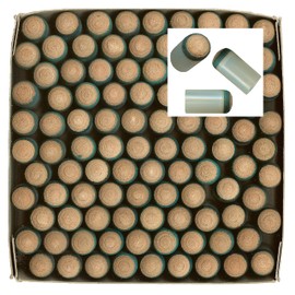 Bank Shot Billiards 14mm Press Slip on Replacement Pool Cue Tips Box of 100