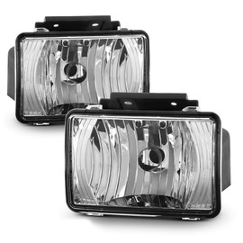 AKKON - Fits 2004-2012 Chevy Colorado | GMC Canyon | 06-08 Isuzu i-Series Black Bumper Driving Fog Lights Lamp Pair