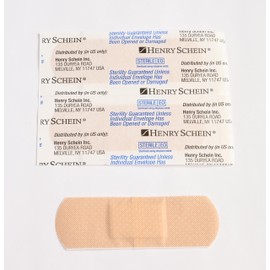 Henry Schein Adhesive Sheer Bandage Strips, 1" x 3", Sterile, Box of 200