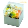 Bubble Flower Bear Box, Soap Flower Arrangement, Bear Plush, Rose,