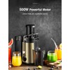 Qcen Juicer Machine, 500W Centrifugal Juicer Extractor with Wide Mouth