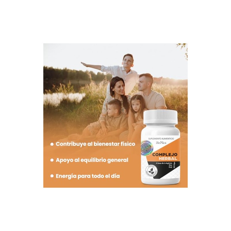 BIONICA | Suplemento Alimenticio | L-Arginina y Zinc | 30