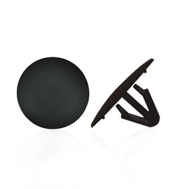 MAIN ST COLLECTIVE 15 Pcs Black Nylon Hood Insulation Retainers - 7mm Hole, 25mm Head, 12mm Stem Fasteners - Automotive Clips Compatible with Toyota (90467-09050, 90467-A0003)