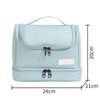 Travel Toiletry Bag Multiple Compartments Large Capacity Zipper Closure Wet