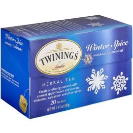 Twinings Winter Spice Herbal Tea Bags - 20/Box - Winter Spice Herbal Tea
