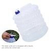 2PCS Outdoor Foldable Water Bucket Portable Plastic Water Bag Bottle