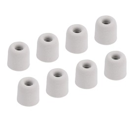 sourcing map Replacement Foam Ear Tips Earbuds Bud 3-4mm Small Size Earbuds Tips for Earphones Silver 8 Pcs