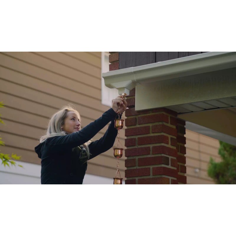 Marrgon Copper Water Chain with Bell Shaped Cups – Durable