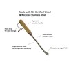Garden Guru Eco Dandelion Weeder Tool with Ergonomic Wood Handle