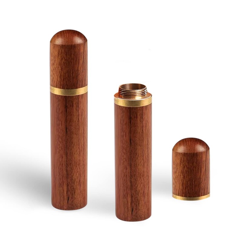 4 Pack Portable Wooden Toothpick Holder for Cinnamon Toothpicks Mini