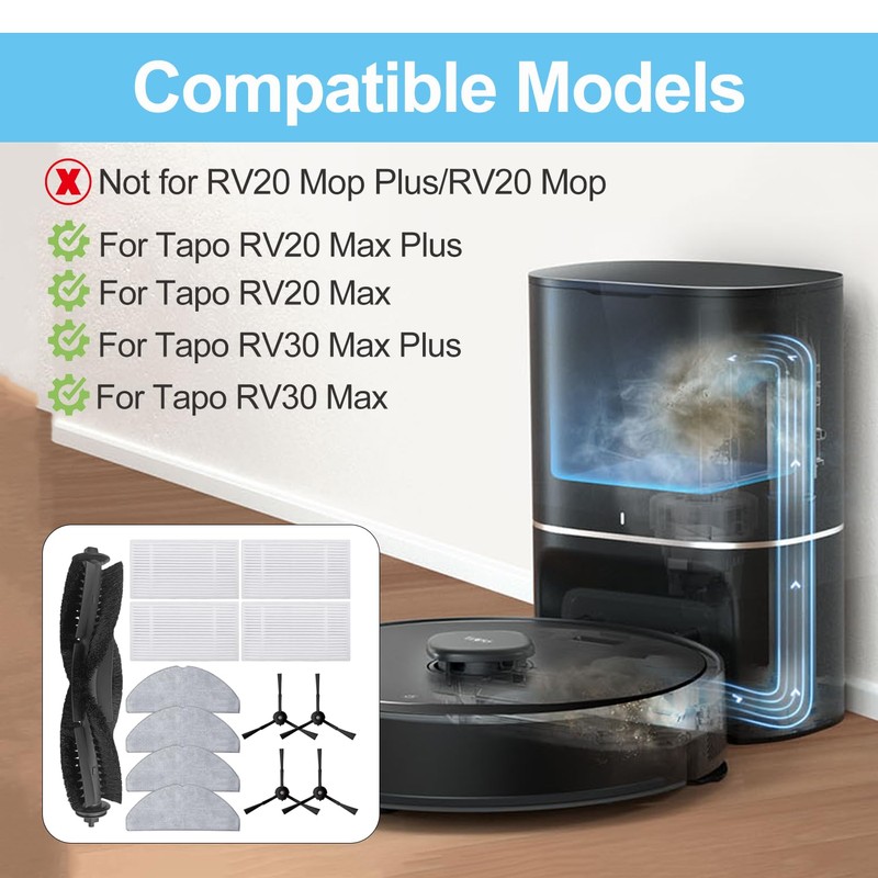 13-Piece Replacement Set for Tapo RV30 Max Plus / RV30
