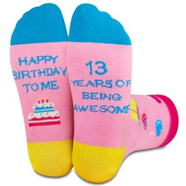 Jeasona 13th Birthday Socks for Girls 13th Birthday Gifts for Girls Daughter Granddaughter Niece Birthday Presents for 13 Year Old Girls 13 Year Old Gifts for Girls Birthday