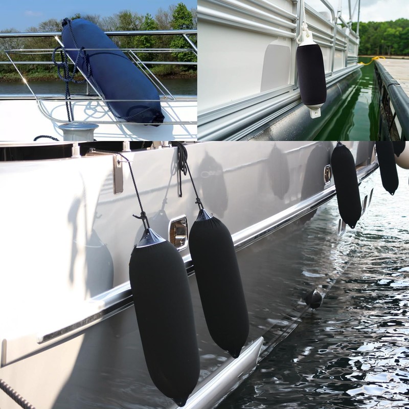 Boat Fender Covers 8"x22" Fender Covers Marine Boat Bumper Sleeves