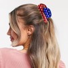 2 PCS 4th of July Hair Claw Clip Acrylic Hat