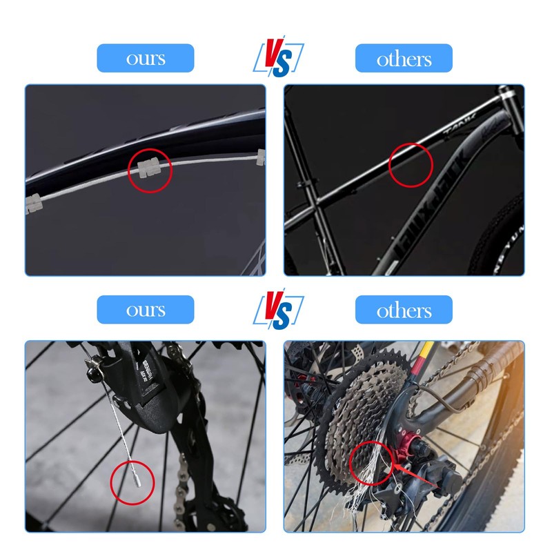 4PCS Universal Bike Brake Cable,Replaceable Brake Inner Wire Cable, Include