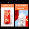 Fireworks Bubble Machine with 80 ml Bubble Solution, Portable Automatic