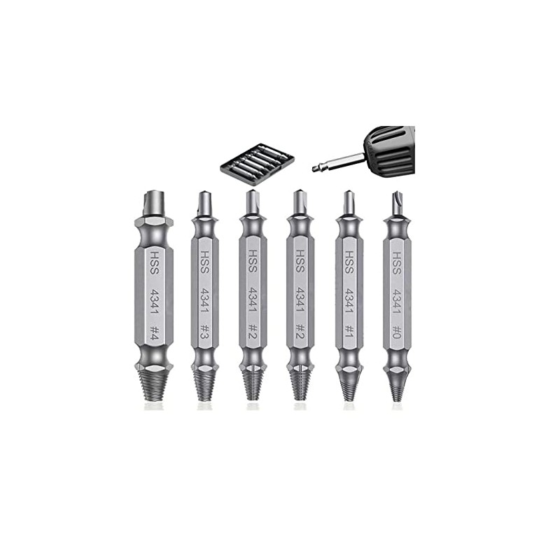 Herramienta Extractor Macho de Rosca Quita Tornillo Roto Perno Barrido