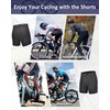 Padded Cycling Shorts Men's Cycling Underwear with 3D Padding Ergonomic