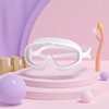 Kids Anti-Fog Swim Goggles with Case – Waterproof Big Frame