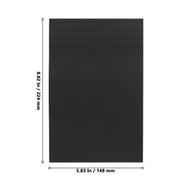 MUKLEI 12 Pack Graph Paper Pad, 5 x 8 Inch Grid Paper Pads, Small Graph Ruled Notepad for Office, Home, 80 Sheets/Pad, Black
