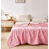 MEJU Love Star Moon Pink Heart All Season Blanket Decorative