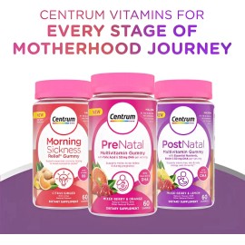 Centrum Morning Sickness Alivia Nauseas Matutinas Gomitas Sabor Jengibre Cítrico