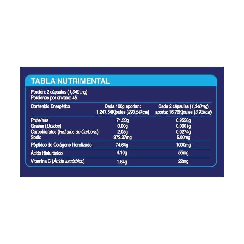 Nls Essentials Colágeno Hidrolizado Ácido Hialurónico Cápsulas Vegetales Péptidos Vitamina
