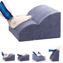 Opy Tikar Foot Rest for Under Desk at Work.Multifunctional 3-Tier Foot Stool.with Washable Cover footrest.for Car.Travel.Gaming and Office Desk Accessories to Relieve Back,Lumbar,Knee Pain-Blue