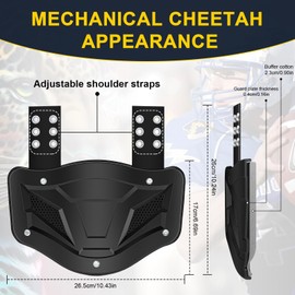 ARGOMAX Football Back Plate, Adjustable Football Backplate for Shoulder Pads, Adult & Youth Universal Fit Backplates, High-Impact Back Protector with Breathable Design, Black.