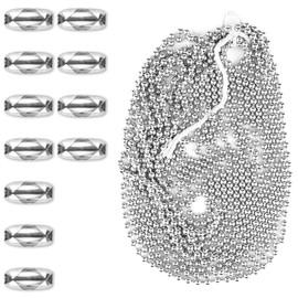 Thyonta 5 Meter Roller Blind Chain Stainless-steel Roll Blind Versatile Stainless Steel Accessory for Blinds Curtains Pendant Lights Ceiling Fans (4mm)