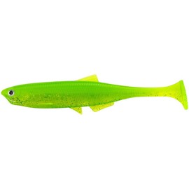 LMAB Bleak Shad 6 cm, 9 cm, 12 cm, 15 cm, 18 cm KÖFI – Rubber Fish Fishing Lure – Rubber Bait for Zander, Perch, Pike & Trout – Zander Bait, Pike Bait, Artificial Bait (18 cm, Lime Chartreuse)