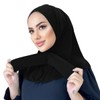 GERINLY Black underscarf hijabs Scarf for Women Muslim Head Scarf