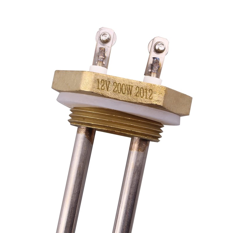 DERNORD 12V Warmwasserbereiter Element 200 Watt 1.25" Kupfer Flansch Heizelement