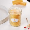 AGLARY Beeswax Candle in Glass, 5oz,Over 26H Burn Time, Elegant