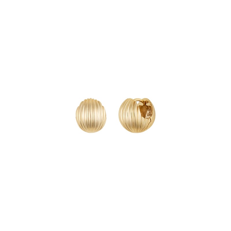 Gold&Deer 14K Goldfield Beaute Two-Way One-Touch Earrings White Gold /