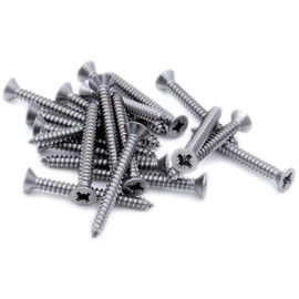 No.6 x 2 (3.5mm x 50mm) Pozi Countersunk Self-Tapping Screw - Stainless Steel (A2) (Pack of 20)