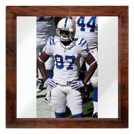 PEAS IN A POD Reggie Wayne - 12X12 Full Color Photo Sign With Hand Made Wood Frame PIAP #G327683