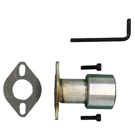 GenExhaust for Champion 3500/3200W & 3100/2800W Inverter Generator or any generator with a MODEL NO.88 cover plate Generator 1-1/2" exhaust extension hardware only