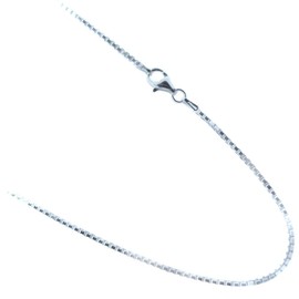 JOSCO 1.6mm Box Chain .925 Italian Sterling Silver Necklace. 16,18,20,22,24,30 Inches (30 Inches)