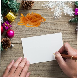 FOMIYES 6mm Natural Rubber Bands Multi-function Elastic Apron 70pcs Portable Rubber Bands for Crafts