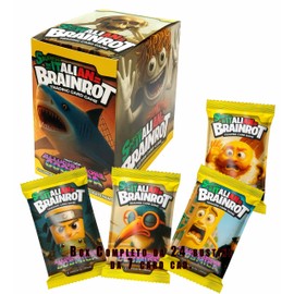 ENJOY TECH Skifidol Italian Brainrot Series Beta, Complete Box of 24 Bags of 7 Cards, Second Series