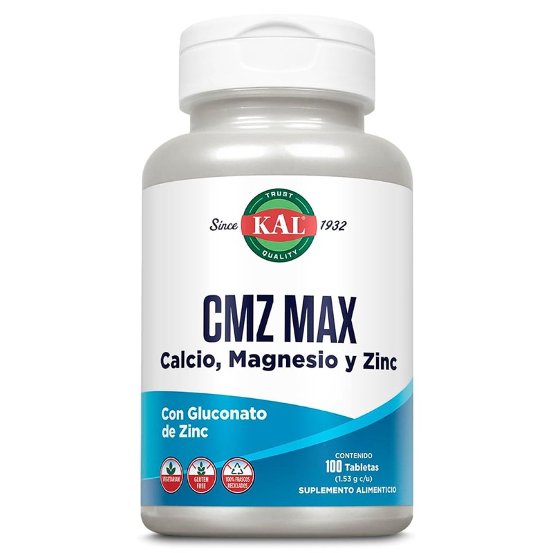 KAL CMZ Max Calcio Zinc y Magnesio Diario Minerales