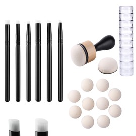 OTCRAFT Mini Ink Paints Mixing Blending Tool Smooth Blending Ink Painting Small Brush Sponge Hand Mixing Tools for DIY Scrapbooking Paper Cards Making Embossing Painting Rendering