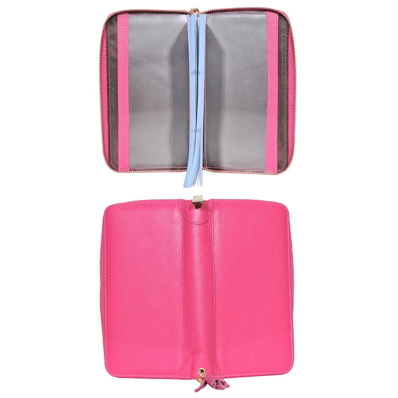 Easyoulife Credit Card Holder Wallet Womens Zipper Leather Case Purse