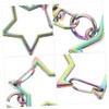 Hohopeti 30pcs Star Shape Hanging Decorations Key Clips for Projects